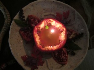 granatapfel öllampe