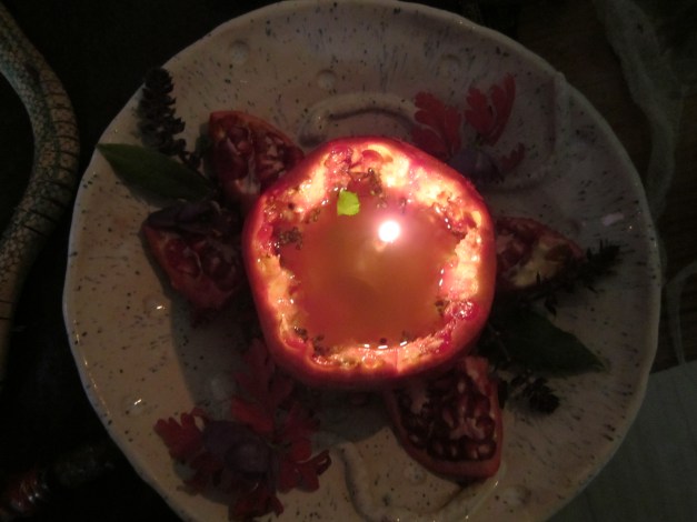 granatapfel öllampe